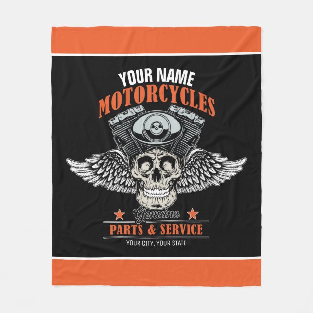 Couverture Polaire Personnalized Biker Flying (Devant)