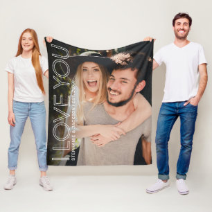 Couverture Polaire Personne préférée Je t'aime Photo