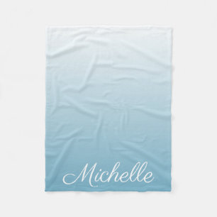 Couverture Polaire Personnel gradient ombre angel blue