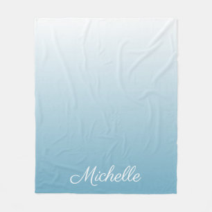 Couverture Polaire Personnel gradient ombre angel blue