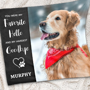 Couverture Polaire Pet Memorial Animaux de compagnie Perdre Sympathie