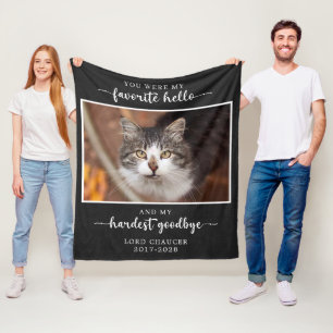 Couverture Polaire Pet Memorial Loss Sympathie Hardest Adieu Photo