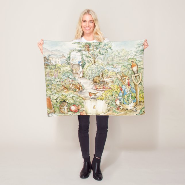 Couverture Polaire Peter the Rabbit et Jemima Puddleduck (En situation)