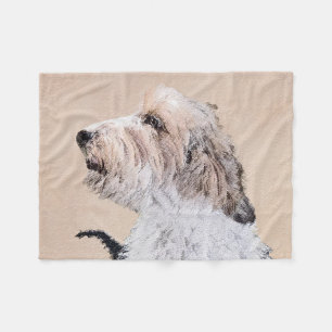 Couverture Polaire Petit Basset Griffon Vendéen Peinture - Chien Art