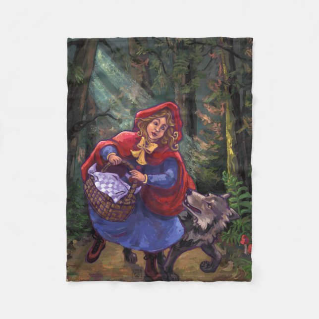 Couverture Polaire Petit Chaperon Rouge (Devant)
