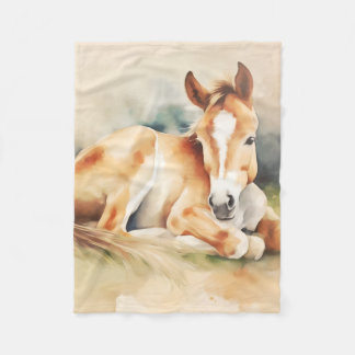 Couverture Polaire Petit poulain endormi
