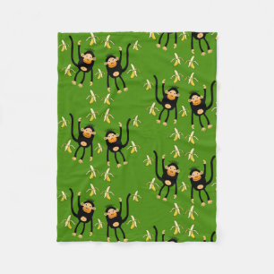 Couverture Polaire Petit Singe-Enfant mignon