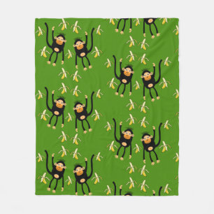 Couverture Polaire Petit Singe-Enfant mignon