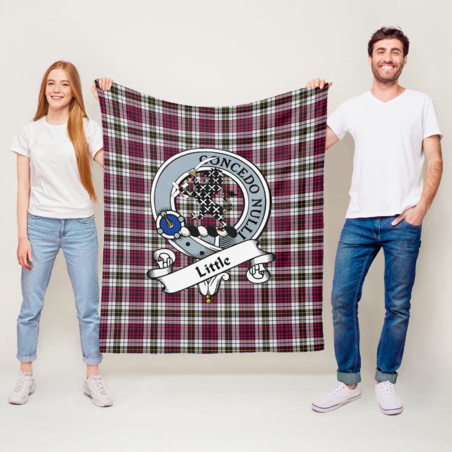 Couverture Polaire Petite robe Clan Badge Tartan Plaid (En situation)