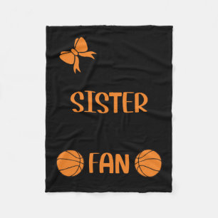 Couverture Polaire Petite Soeur Plus Grande Fan De Basketball Soeur