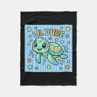 Couverture Polaire Petite Tortue de Mer Mignonne