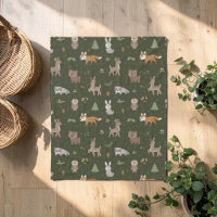 Petites créatures endormies de la forêt verte