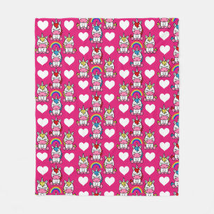 Couverture Polaire Petites filles Unicorn Pony