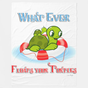 Couverture Polaire Peu importe ce qui flotte vos tortues 2