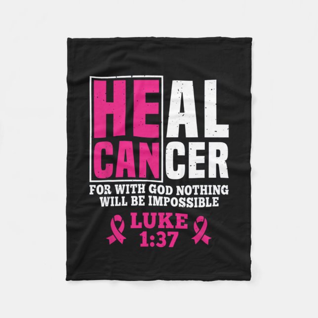 Couverture Polaire Peut Guérir Le Cancer Car Avec Dieu, Rien Ne Sera  (Devant)