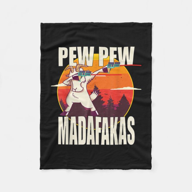 Couverture Polaire Pew Pew Madafakas (Devant)