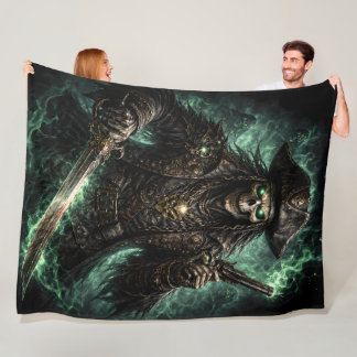 Couverture Polaire Phantom Pirate Skull – Dark Fantasy Reaper Fleece