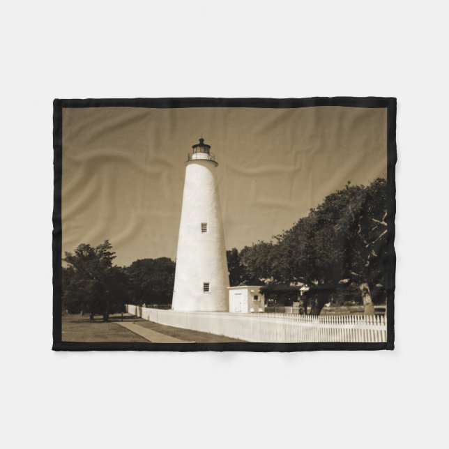 Couverture Polaire Phare d'Ocracoke (Devant (Horizontal))