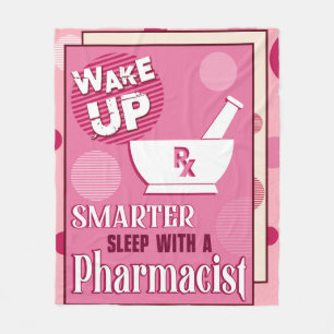 Couverture Polaire PHARMACISTE RÉVEILLER pharmacie pilules de techno