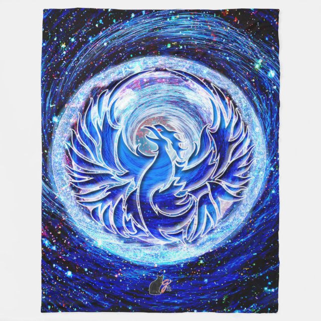 Couverture Polaire Phoenix bleu (Devant)