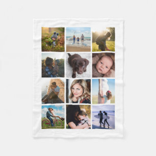 Couverture Polaire Photo collage