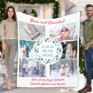 Couverture Polaire Photo Collage Nana & Grand Hiver Bois