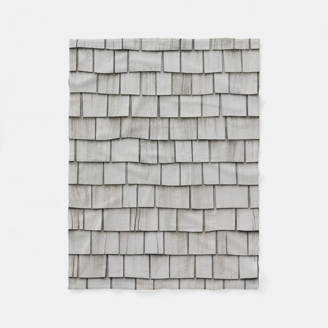 Couverture Polaire Photo de clôture de bardeaux de toit gris (Devant)