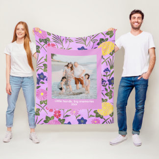 Couverture Polaire Photo de famille Plaid en molleton
