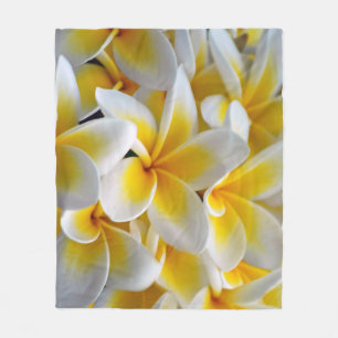 Couverture Polaire Photo de fleur de Plumeria de Frangipani