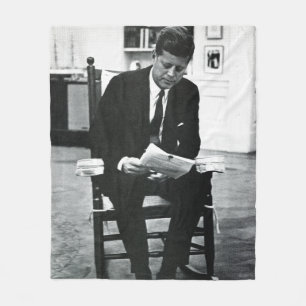 Couverture Polaire Photo de John F. Kennedy 2