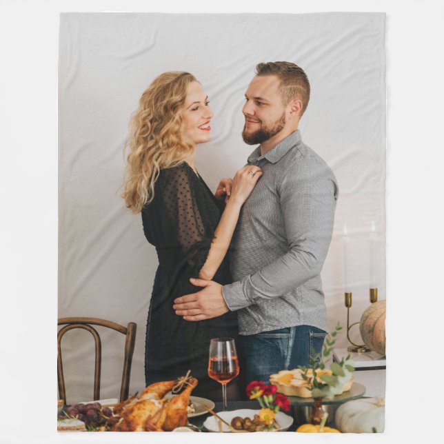Couverture Polaire Photo de Thanksgiving (Devant)