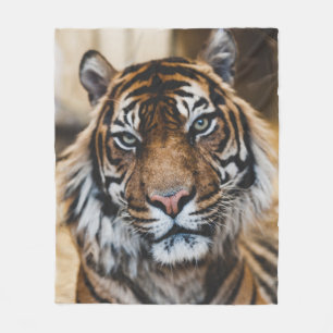COUVERTURE POLAIRE PHOTO DU VISAGE DE TIGER