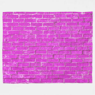 Couverture Polaire Photo en briques roses