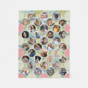 Couverture Polaire Photo Famille Collage Couette Lumière Look 35 Pic
