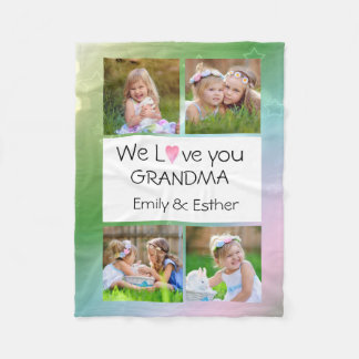 Couverture Polaire Photo Fleece Blanket for Grandma