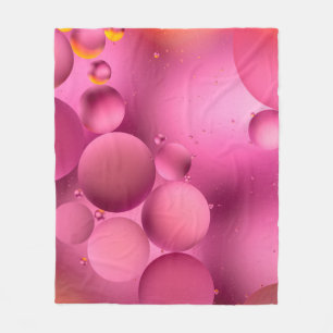 Couverture Polaire photo, huileux brillant gouttes dans l'eau avec ba