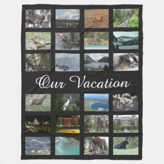 Couverture Polaire Photo personnalisée de vacances