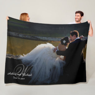 COUVERTURE POLAIRE PHOTO PERSONNALISÉE NEWLYWED KEEPSAKE