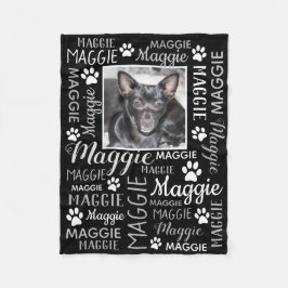 Couverture Polaire Photo personnelle et Names | Black Dog