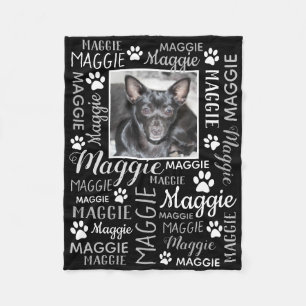 Couverture Polaire Photo personnelle et Names   Black Dog