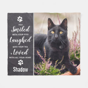 Couverture Polaire Photo Pet Memorial Keepsaké Chat
