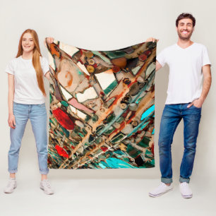 Couverture Polaire Photographie de mosaïque Abstraite
