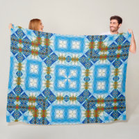 Physique de trou quantique Plan bleu Soie Mandala