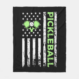Couverture Polaire Pickleball American Paddle Sports Drapeau Athlétis
