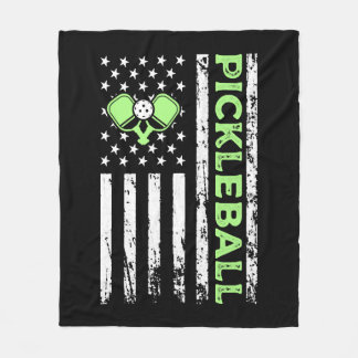 Couverture Polaire Pickleball American Paddle Sports Drapeau Athlétis
