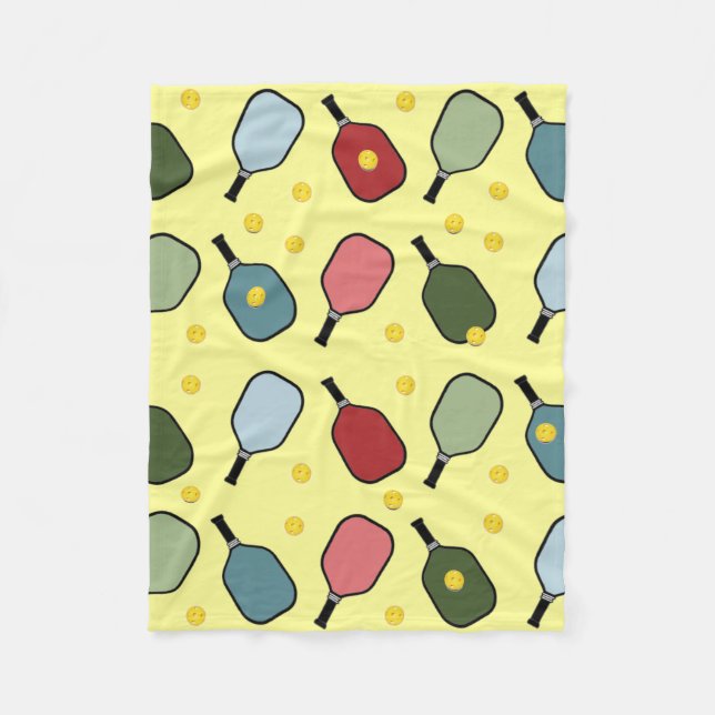 Couverture Polaire Pickleball créatif (Devant)