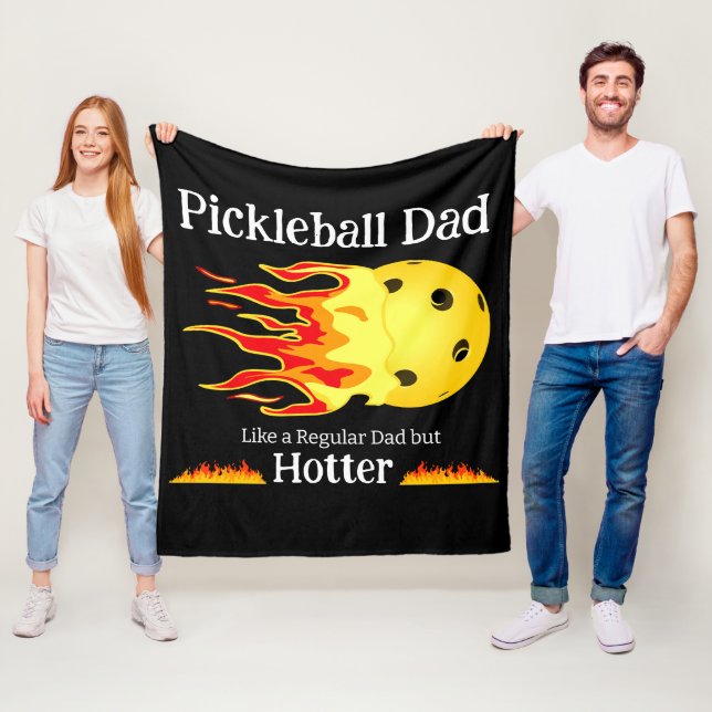 Couverture Polaire Pickleball Papa Comme Un Papa Régulier Mais Hotter (En situation)