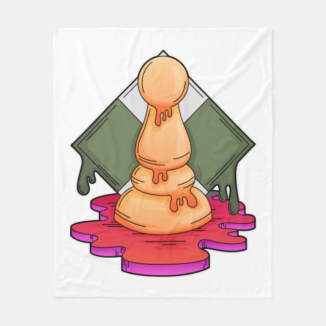Couverture Polaire Pièce d'échecs Pawn (Devant)