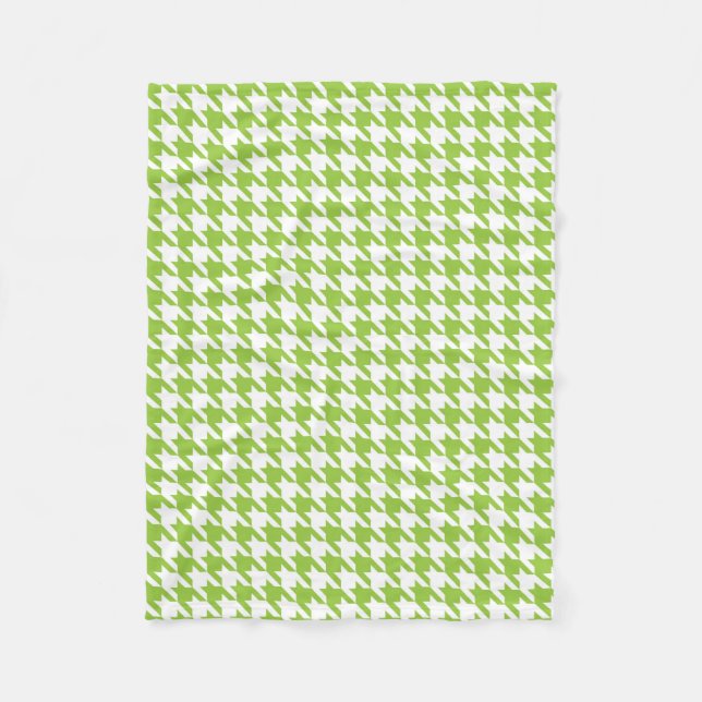 Couverture Polaire Pied-de-poule vert (Devant)