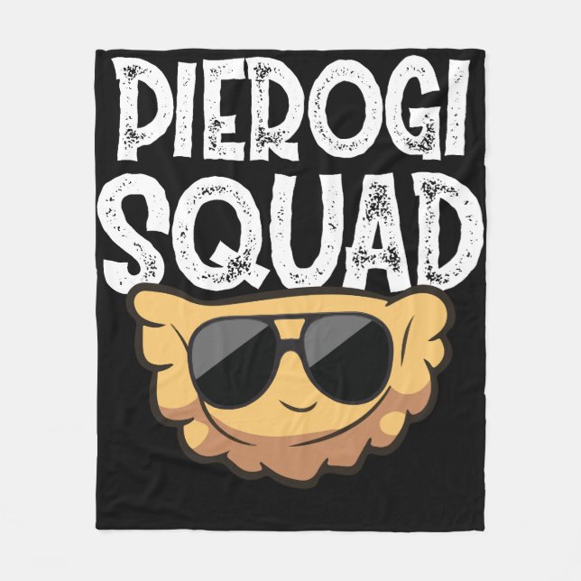 Couverture Polaire Pierogi Squad Polish Food Poland Funny (Devant)